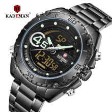 KADEMAN 9054 Chronograph Quartz Men Watch Luxury Brand Stainless Steel Business Wrist Watches Men Clock Hour Time Relogio